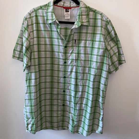 The North Face Other - Excellent Condition The North Face Green Plaid Button Down LG